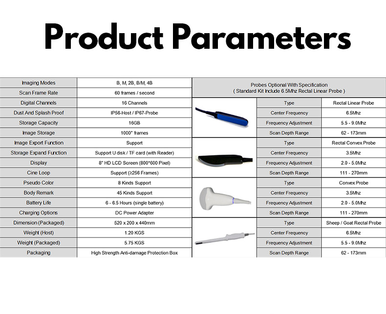 BXL-V50 Portable Veterinary Ultrasound Scanner(图8)