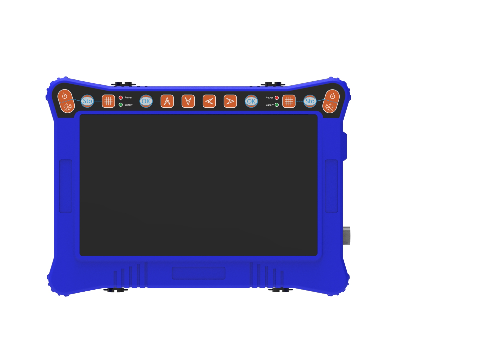 What is the function of the transducer in the veterinary B-ultrasound system?(图1)